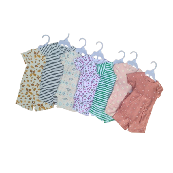 pyjamas ensemble culottes pour bébé 100% COTTON