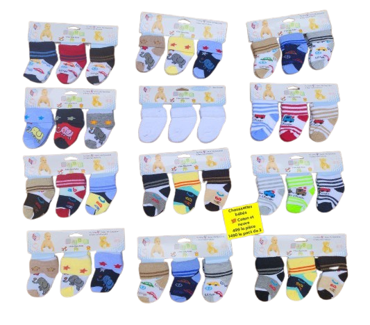 Chaussettes nouveaux né et collants chaussettes pour enfants