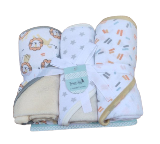 SERVIETTE BEBE AVEC CAPUCHES
