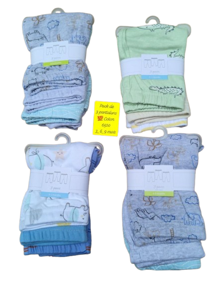 pantalons bébé 100% Coton